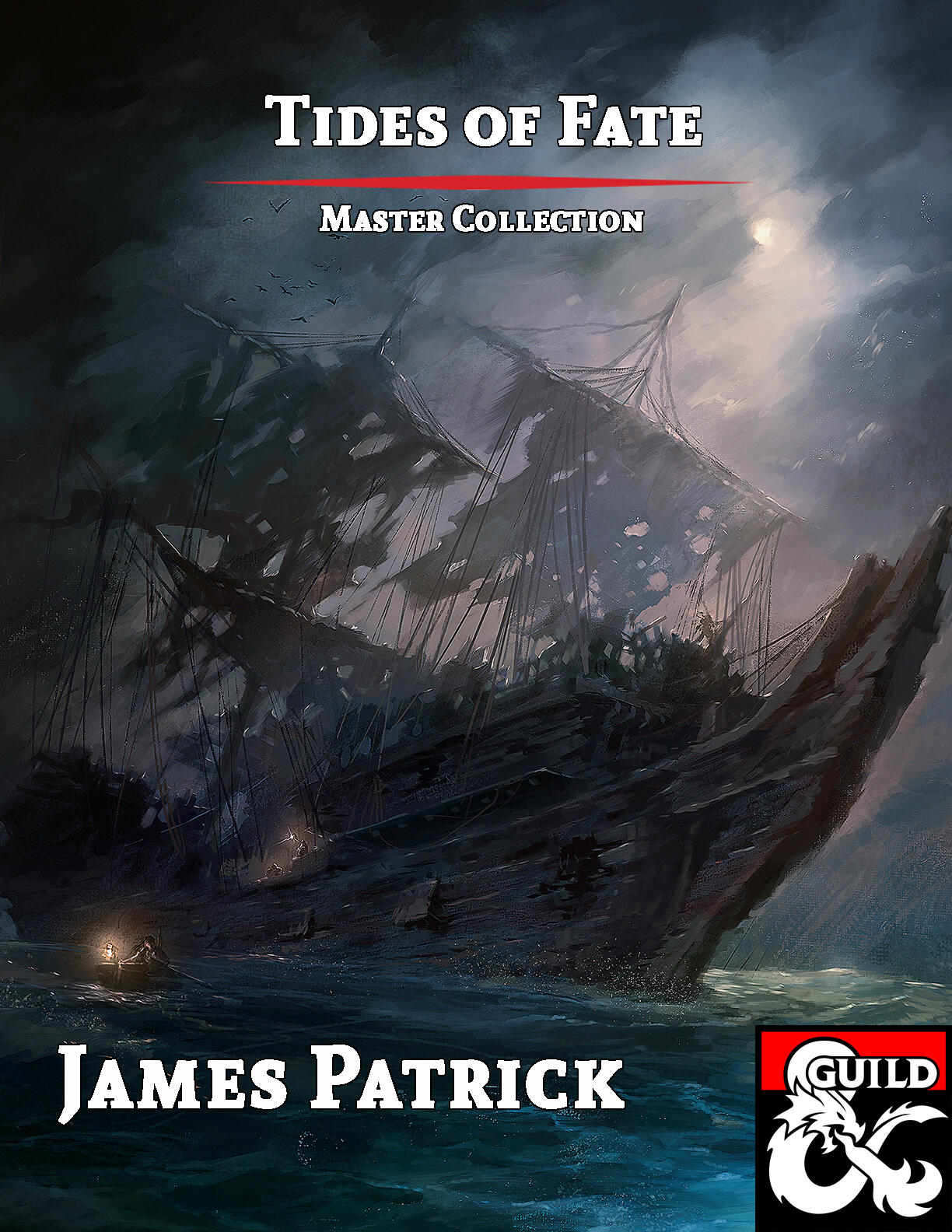 A book cover for "Tides of Fate" features a ghost-ship adrift in dark seas.